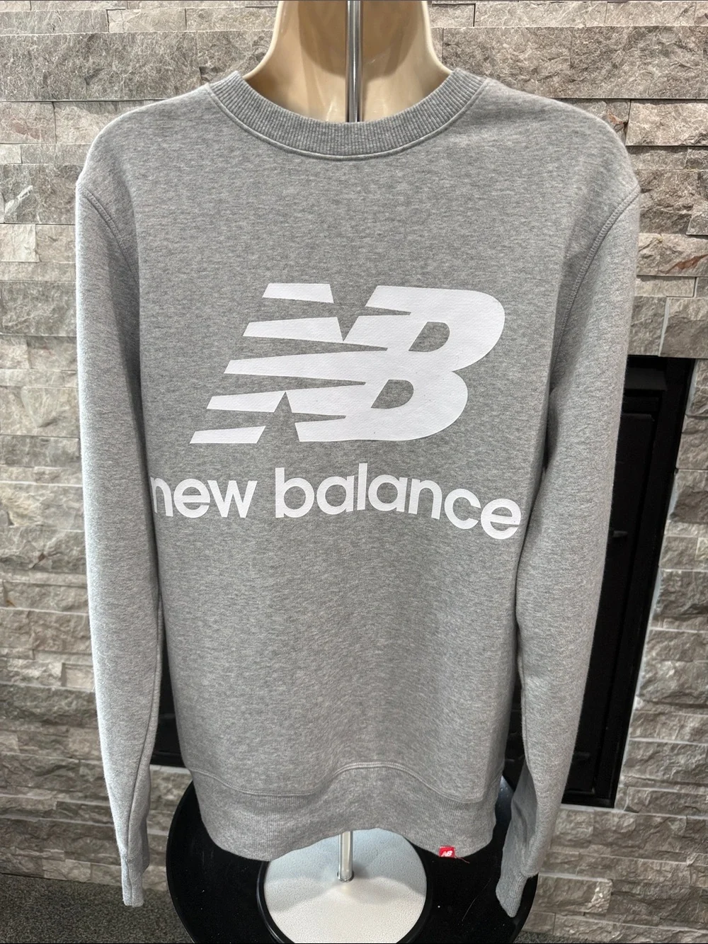 New Balance Heather Gray Crewneck Sweater